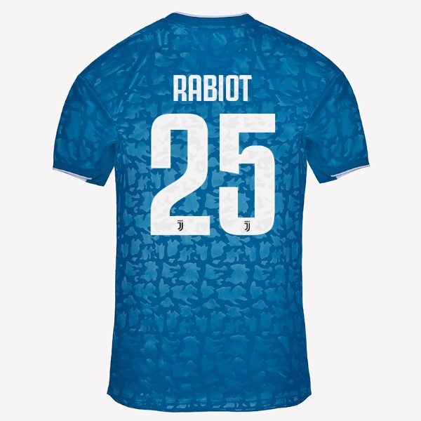 Camiseta Juventus NO.25 Rabiot Tercera equipación 2019-2020 Azul
